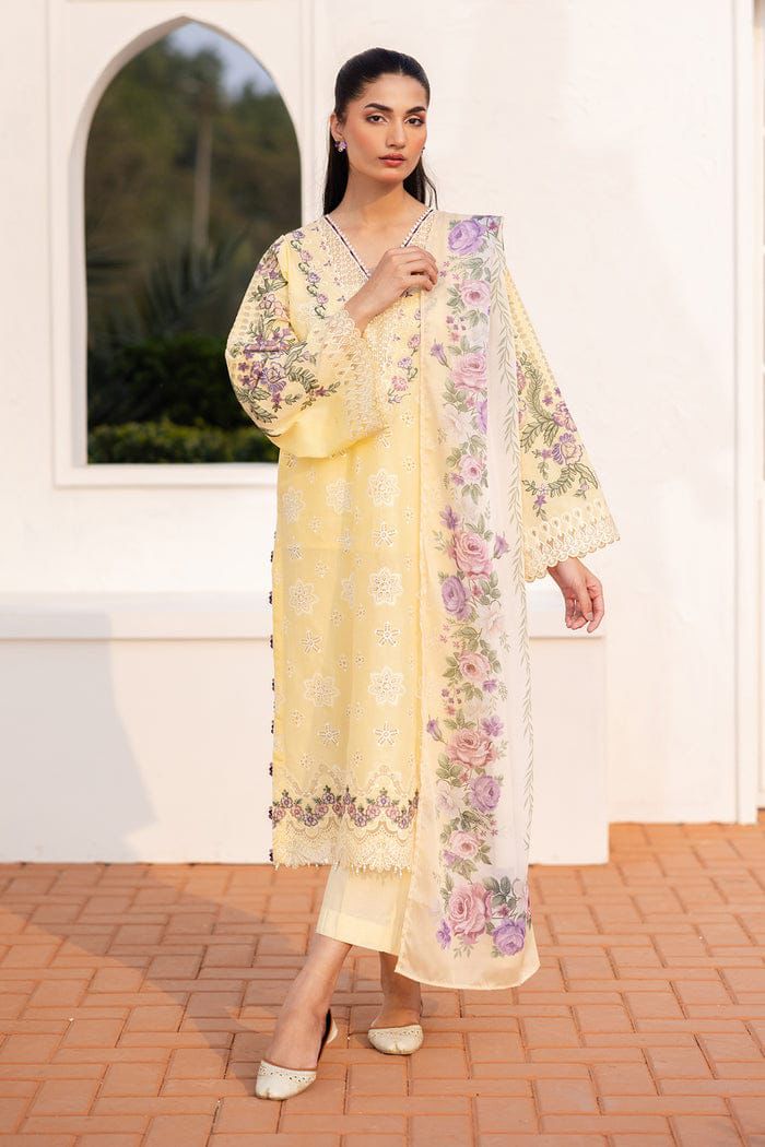 BAROQUE EMBROIDERED PRINTED LAWN UF-4147
